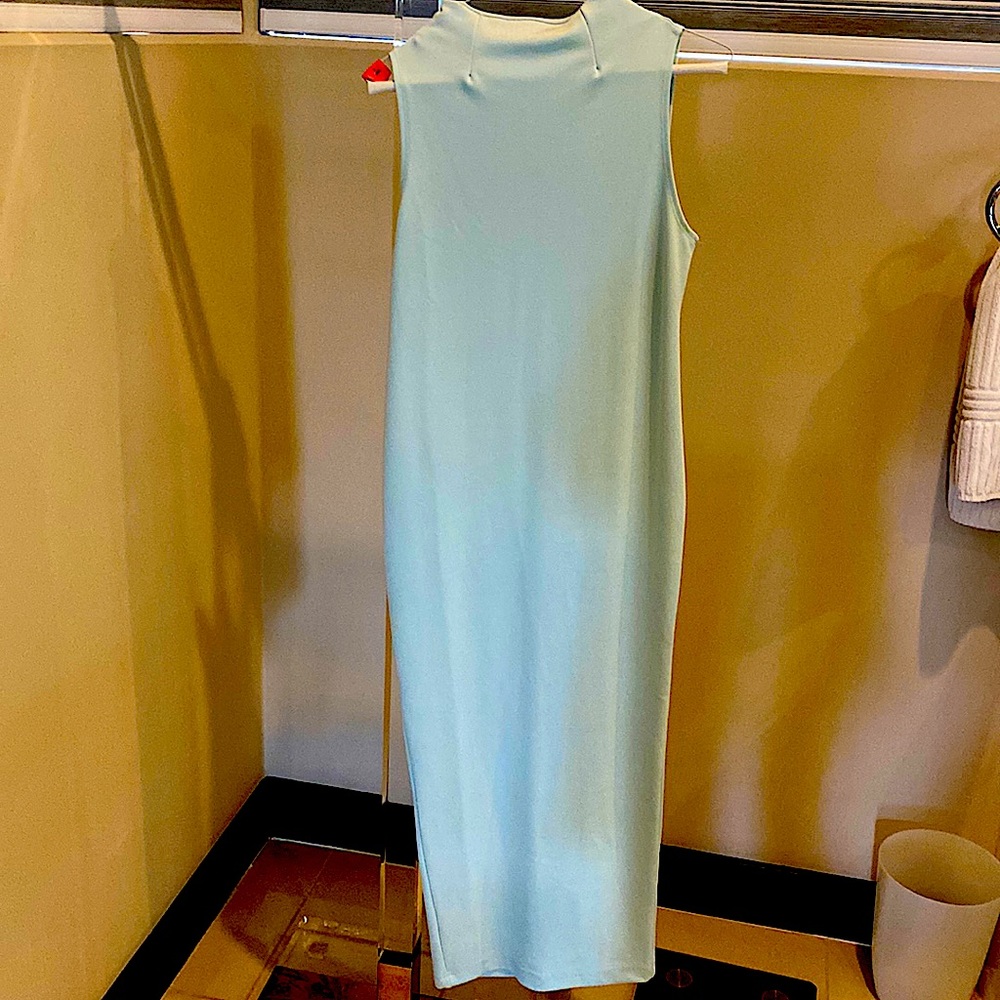 Asos light blue maternity dress